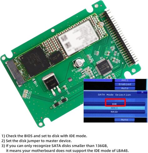 Cablecc NGFF B/M-Key SSD to 2.5 inch IDE 44Pin Hard Disk Case Enclosure for Notebook Laptop in Saudi Arabia