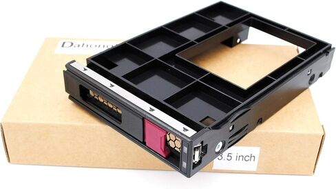 علبة صينية هجينة 3.5 بوصة LFF SAS SATA 774026-001 مع محول 2.5 بوصة 661914-001 لخوادم HP Apollo 4200 4510 1650 ProLiant ML350 ML110 G9 Gen10 مع برغي in Kuwait