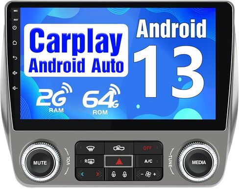 ترقية راديو السيارة لسيارة شيفروليه تشيفي كامارو 2010 2011 2012 2013 2014 2015 Android 13 2G+64G استبدال ستيريو راديو 10 بوصة تعمل باللمس مع CarPlay AndroidAuto/GPS/FMAM in Kuwait