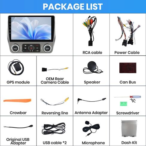 Car Radio Upgrade for Chevrolet Chevy Camaro 2010 2011 2012 2013 2014 2015 Android 13 2G+64G Radio Stereo Replacement 10 Inch Touchscreen HeadUnit with CarPlay AndroidAuto/GPS/FMAM in Kuwait