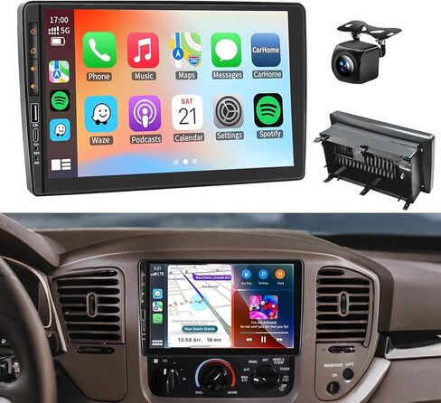 Car Stereo Radio with Carplay Android Auto GPS Navi for Ford F150 F250 F350 Expedition Explorer Crown Victoria/Lincoln Navigator Town Car/Mercury Villager Grand Marquis Mountaineer 1997-2003 in Kuwait