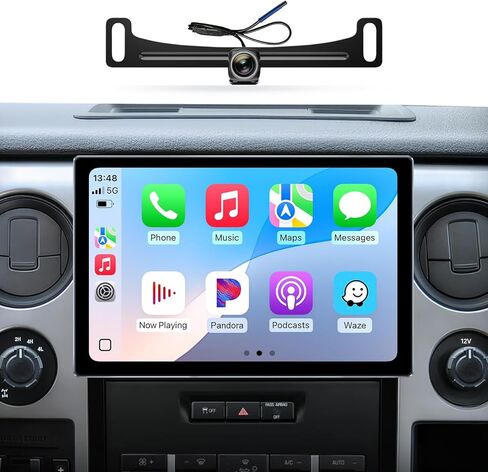 Qualcomm 8core 11.5 '' Car Radio Stereo Upgrade for Ford F150 2009 2010 2011 2012 2013 2014 مع شاشة Android/Touchnes/Wireless Carplay/Android Auto/WiFi/GPS Mavigation/BT/FM/AM (Qualcomm 8core 3+32GB) in Kuwait