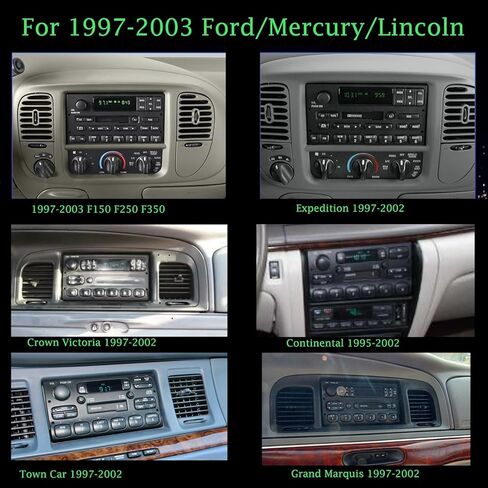 Car Stereo Radio with Carplay Android Auto GPS Navi for Ford F150 F250 F350 Expedition Explorer Crown Victoria/Lincoln Navigator Town Car/Mercury Villager Grand Marquis Mountaineer 1997-2003 in Kuwait