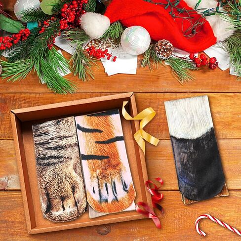 Animal Paw Socks: Funny Animal Feet Socks Stocking Stuffers for Adult Women Teens Christmas White Elephant Gifts in Saudi Arabia