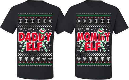 سترات Wild Bobby Ugly Christmas للأزواج البالغين، تي شيرت مطابق لعطلة عيد الميلاد للجنسين in Kuwait