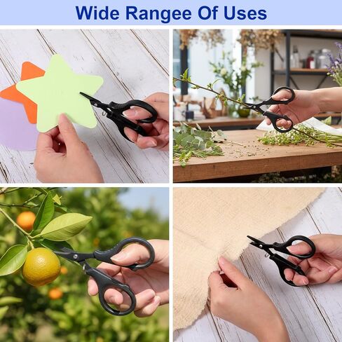 Thinp 3 Pcs Fishing Scissors, Stainless Steel Fishing Line Cutter Fishings Tool Kit with Hook and Retractable Coil Lanyards Portable Fishings Accessories for Saltwater and Freshwater(Black) in Saudi Arabia
