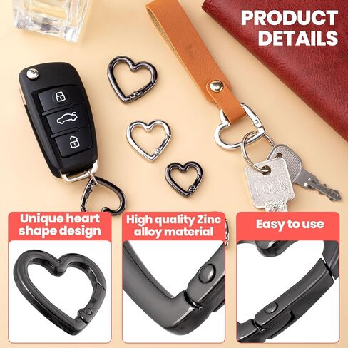 Keychain Clasp, Heavy Duty Zinc Alloy Star Key Ring, Rustproof Keychain Carabiners Outdoor Accessories for Camping Hiking Fishing in Saudi Arabia