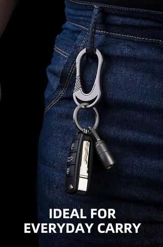 مشبك حلقة مفاتيح من التيتانيوم من كيبو لينك للمفاتيح، حلقة مفاتيح EDC حلقة مفاتيح للرجال والنساء، OLM01 in Kuwait