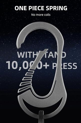 مشبك حلقة مفاتيح من التيتانيوم من كيبو لينك للمفاتيح، حلقة مفاتيح EDC حلقة مفاتيح للرجال والنساء، OLM01 in Kuwait