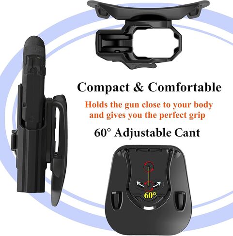 M&P Shield EZ Holster fit S&W M&P 9mm 380 Shield EZ, Smith & Wesson Performance Center M&P Shield EZ 9mm 380، حافظة مجداف مفتوحة للحمل OWB، غير قابلة للتعديل وتحرير سريع - اليد اليمنى in Kuwait