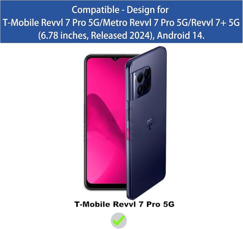 حافظة Ailiber for T Mobile Revvl 7 Pro 5G، حافظة هاتف خلوي TMobile Revvl 7 Pro، مع واقي شاشة، طبقة مزدوجة من السيليكون المقاوم للصدمات، غطاء هاتف متين خلفي غير قابل للانزلاق - أحمر in Saudi Arabia