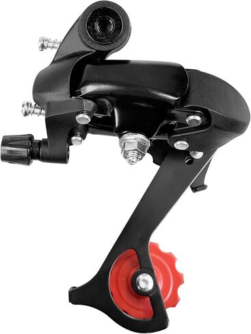 K143 6/7 سرعة Derailleur الخلفية - حامل مباشر للدراجة من سبائك الألومنيوم لدراجة MTB/دراجة ثلاثية العجلات/ركاب، متين للغاية وتحول سلس (أسود) in Kuwait
