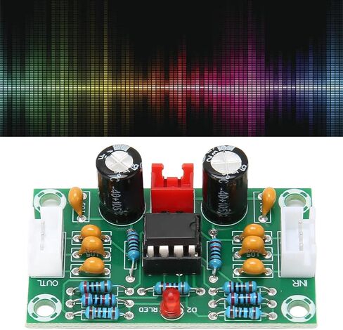 Sound Operational Preamplifier Board, 5X Dual Channel Digital Tone Board DC12‑30V Power Supply Input NE5532 Amplifier Front Panel in Saudi Arabia