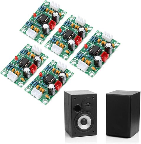 Sound Operational Preamplifier Board, 5X Dual Channel Digital Tone Board DC12‑30V Power Supply Input NE5532 Amplifier Front Panel in Saudi Arabia