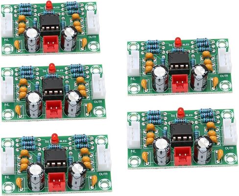 Sound Operational Preamplifier Board, 5X Dual Channel Digital Tone Board DC12‑30V Power Supply Input NE5532 Amplifier Front Panel in Saudi Arabia