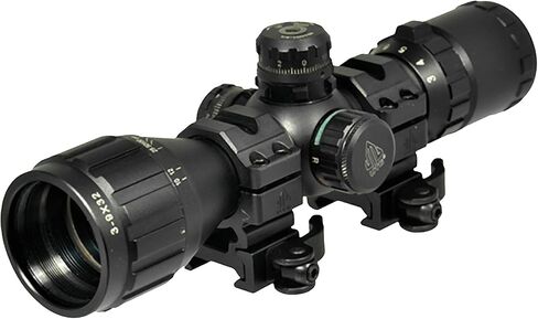 Leapers, Inc. - UTG BugBuster Rifle Scope, 3-9X 32, 1", Red/Green Illuminated Mil-dot Reticle, with Rings, Black Finish SCP-M392AOLWQ, UPC :4712274528321 in Saudi Arabia