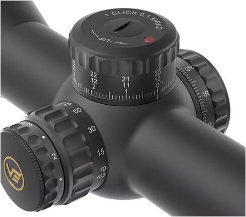 Vector Optics Continental x6 2-12x44 CTR Riflescope، أنبوب 34 مم، المستوى البؤري الأول، شبكاني مضيء، توقف صفر، IP67 مقاوم للماء (SCFF-67) in Kuwait