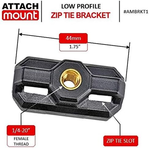 رباط للكابل Zip Tie Mount Bracket مترابطة 1/4 "-20 مع رغوة لاصقة الكمية 20 مجموعة in Kuwait