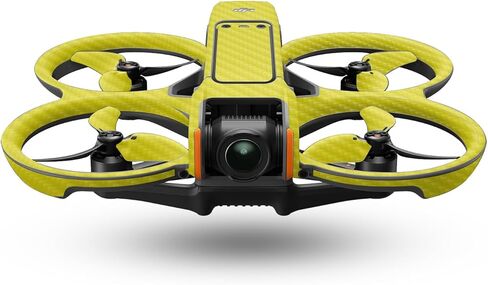 جلد الطائرة بدون طيار من ألياف الكربون متوافق مع DJI Avata 2 (2024) - أصفر خالص - غطاء لاصق واقٍ من الفينيل 3M ممتاز - سهل الاستخدام | صُنع في الولايات المتحدة الأمريكية بواسطة MightySkins in Kuwait