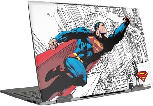 ملصق Skinit للكمبيوتر المحمول متوافق مع HP Envy x360 Convertible 15-ed0047nr (2020) - تصميم Warner Bros Superman Super Speed ​​المرخص رسميًا in Kuwait