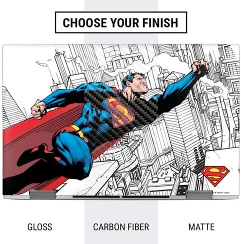 ملصق Skinit للكمبيوتر المحمول متوافق مع HP Envy x360 Convertible 15-ed0047nr (2020) - تصميم Warner Bros Superman Super Speed ​​المرخص رسميًا in Kuwait