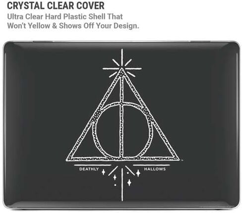 Skinit Laptop Case Plus Skin Compatible with MacBook Air 15in (2023) - Officially Licensed Wizarding Worlds Harry Potter Deathly Hallows Symbol Design in Saudi Arabia