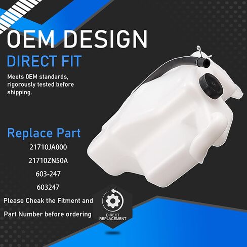 Engine Coolant Recovery Bottle Reservoir Tank with Cap Compatible with 2018-2023 Jeep Wrangler 2.0L L4 Replaces 68364312AC 68364312AA 68364312AB in Saudi Arabia