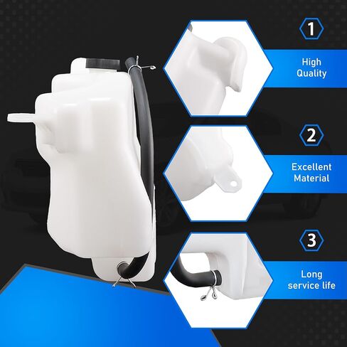 Engine Coolant Recovery Bottle Reservoir Tank with Cap Compatible with 2018-2023 Jeep Wrangler 2.0L L4 Replaces 68364312AC 68364312AA 68364312AB in Saudi Arabia