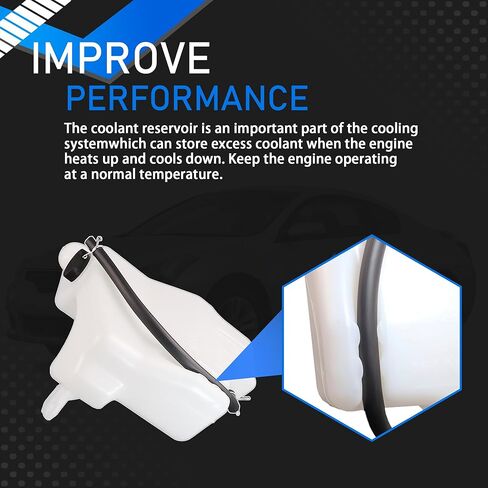 Engine Coolant Recovery Bottle Reservoir Tank with Cap Compatible with 2018-2023 Jeep Wrangler 2.0L L4 Replaces 68364312AC 68364312AA 68364312AB in Saudi Arabia