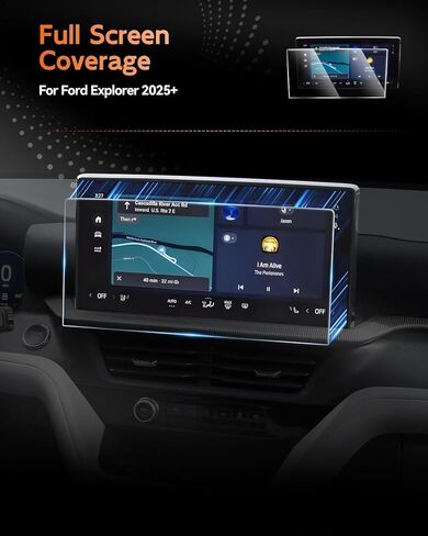 CDEFG For 2025 2026 Ford Explorer Screen Protector - 13.2 Inch 9H HD Tempered Glass - Explorer (Active, ST-Line, Platinum, ST) Touchscreen Accessories in Saudi Arabia