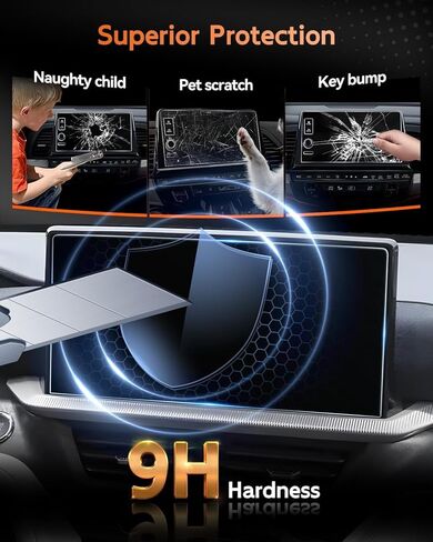 CDEFG For 2025 2026 Ford Explorer Screen Protector - 13.2 Inch 9H HD Tempered Glass - Explorer (Active, ST-Line, Platinum, ST) Touchscreen Accessories in Saudi Arabia