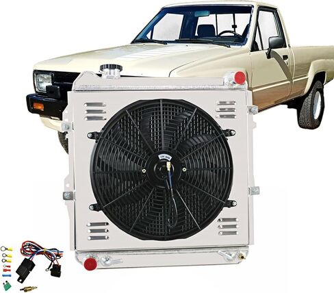مشعاع ألومنيوم لـ 1988-1995 تويوتا 4 عداء SR5 بيك اب قاعدة DLX V6 3.0L 1989 1990 1991 1992 1993 1994 3 صف مشعات in Kuwait