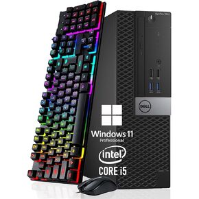 كمبيوتر مكتبي Dell OptiPlex 3040 SFF Tower، رباعي النواة i5-6500 يصل إلى 3.6 جيجا هرتز، ذاكرة الوصول العشوائي 8 جيجا، 256 جيجا SSD، لوحة مفاتيح وماوس، واي فاي، BT، Windows 11 Pro (متجدد) in Kuwait