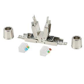 CAT6A CAT7 محول كابل الشبكة تمديد محول إيثرنت RJ45 وحدة محمية بالكامل سلك الفاصل توسيع سلك C0innector استبدال لتصنيع المعدات الأصلية الجديدة 2026 عالية لمكونات إلكترونية موثوقة in Kuwait