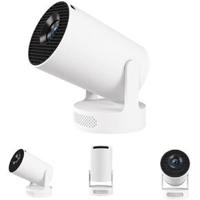 2025 New Upgraded 4K Mini Projector with WiFi and Bluetooth,XIAOHUI Smart Portable Projector Compatible with Multimedia/Android Phone/Tablet/Laptop/PC in Kuwait