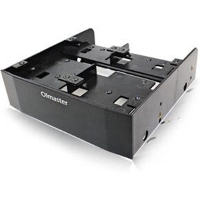 Olmaster MR-8802 حامل حامل تحويل قياسي 5.25 بوصة إلى 3.5 بوصة أو لـ 6 × 2.5 بوصة SSD متعدد الوظائف Ssd محول قوس in Kuwait