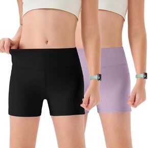 Girls Athletic Shorts Ball Sports Dance Yoga Short Bike Gym Teens Running Workout Seamless Shorts in Kuwait