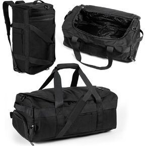 3-in-1 Duffle Bag Backpack for Men & Women –Travel Backpack with Cup Holder, Shoe & Laptop Compartment with Ventilation for Gym, Workout, Weekender, Traveling - 8.5 x 18.9 x 10.6 Inches in Saudi Arabia