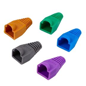100 قطعة Rj45 شبكة كابلات الموصلات الأحذية غطاء 0.6-0.65 مللي متر البلاستيك إيثرنت التوصيل قبعات واقية لملحقات كابل شبكة الكمبيوتر in Kuwait