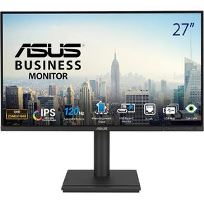 شاشة إرساء ASUS مقاس 27 بوصة 1440 بكسل USB-C RJ45 (BE27ACGN) - QHD (2560x1440)، IPS، 120 هرتز، بدون إطار، مكبرات صوت، ارتفاع قابل للتعديل، سلسلة DisplayPort Daisy، مزامنة الطاقة، العناية بالعين، ضمان لمدة 3 سنوات in Kuwait