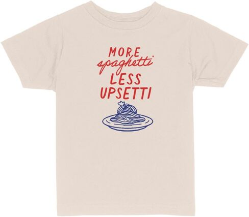 More Spaghetti Less Upsetti Toddler Kids T-Shirt in Saudi Arabia