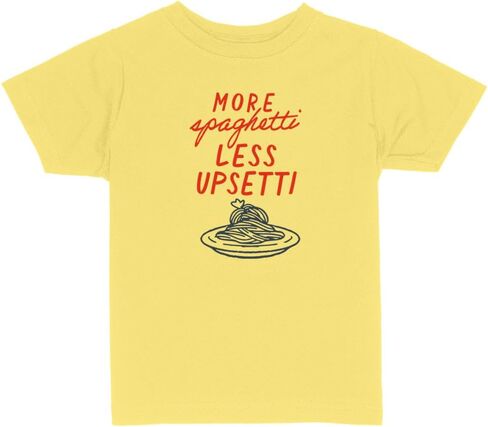 More Spaghetti Less Upsetti Toddler Kids T-Shirt in Saudi Arabia