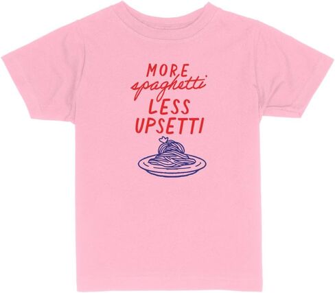 More Spaghetti Less Upsetti Toddler Kids T-Shirt in Saudi Arabia