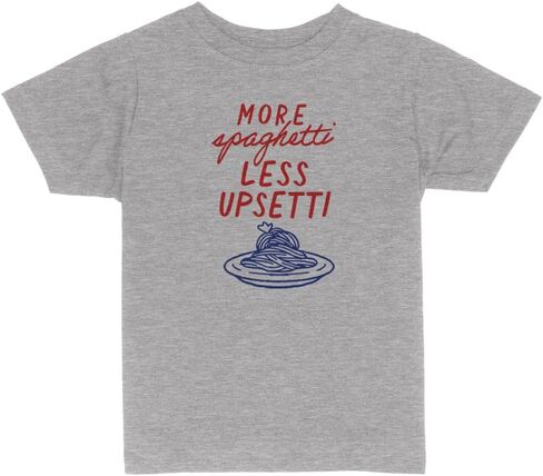 More Spaghetti Less Upsetti Toddler Kids T-Shirt in Saudi Arabia