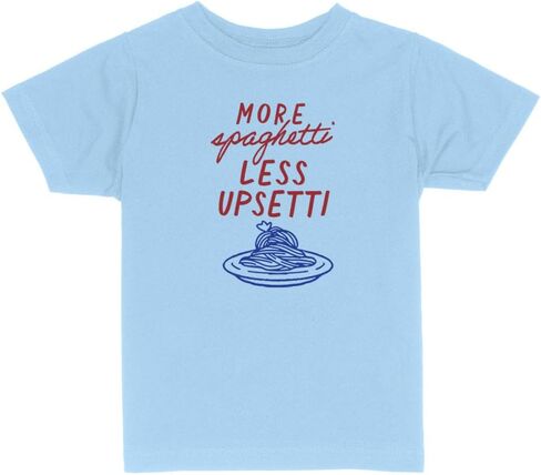 More Spaghetti Less Upsetti Toddler Kids T-Shirt in Saudi Arabia