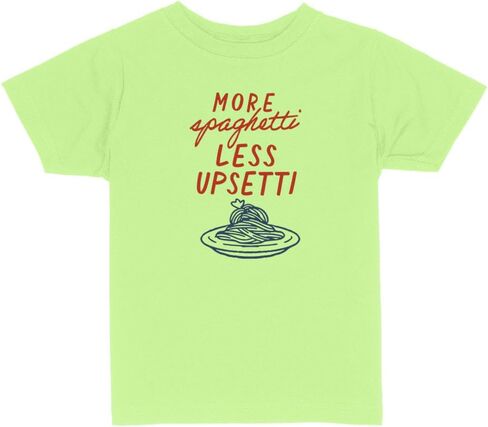 More Spaghetti Less Upsetti Toddler Kids T-Shirt in Saudi Arabia