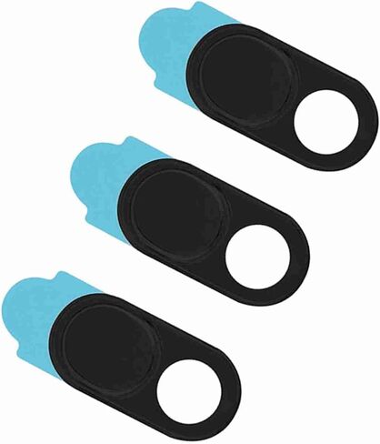 Dioche Laptop Camera Cover 3pcs Metal Lens Cap Webcam Privacy Cover Sticker for Smartphone & Tablets, Ideal for Cyber Protection, Ultrathin Adhesive Design, Compatible with Most (Roseate) in Saudi Arabia