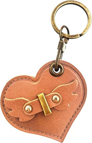 Initial Letter Leather Alphabet Keychain Holder Case Compatible with AirTag,Cute Protective Air Tag Cover with Bronze Keyring,Anti-Scratch Finder GPS Tracker Case for Pets Keys Wallet Luggage(M) in Saudi Arabia
