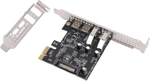 بطاقة PCIe USB 3.2 Gen 1، عرض النطاق الترددي 5 جيجابت في الثانية 2 منافذ من النوع C ونوع A، مع بطاقة توسيع USB للكمبيوتر المكتبي in Kuwait