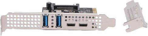 بطاقة PCIe USB 3.2 Gen 1، عرض النطاق الترددي 5 جيجابت في الثانية 2 منافذ من النوع C ونوع A، مع بطاقة توسيع USB للكمبيوتر المكتبي in Kuwait